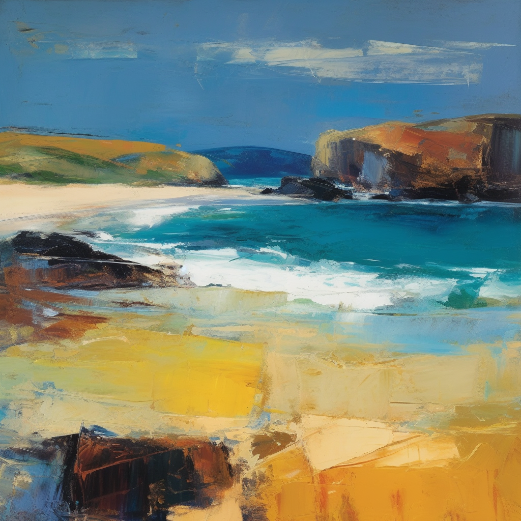 A painting of Durness in Scotland