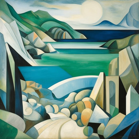 A painting of Achmelvich in Scotland