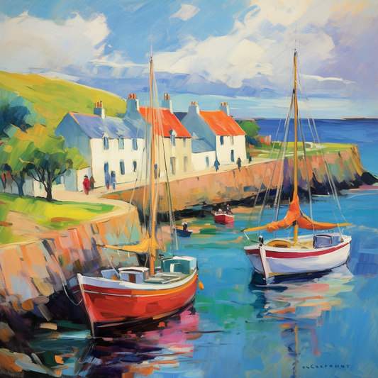 A painting of Easter Ross in Scotland