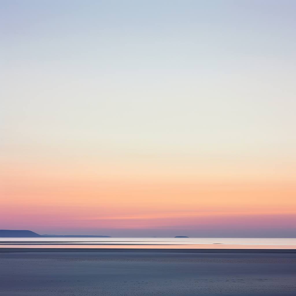 A painting of St Cyrus Beach in Scotland