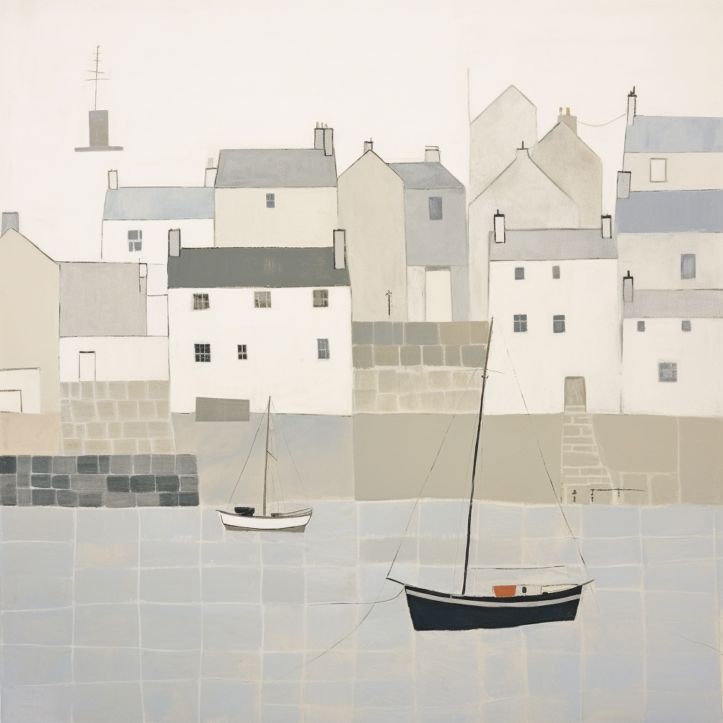 A painting of Aberdeen in Scotland