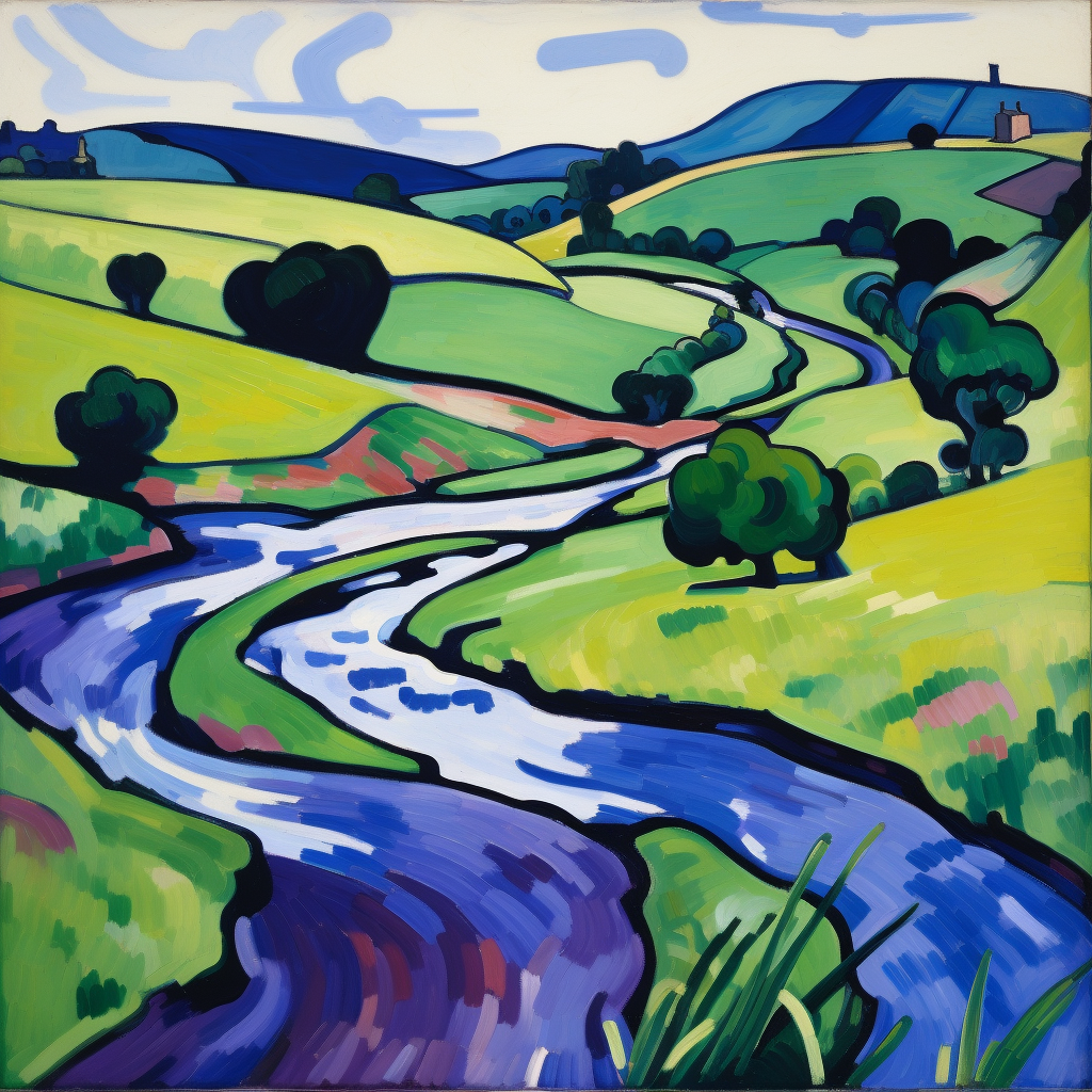 A painting of Stirlingshire in Scotland