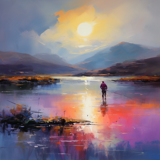 A painting of Assynt in Scotland