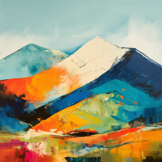 A painting of Ben Lawers in Scotland