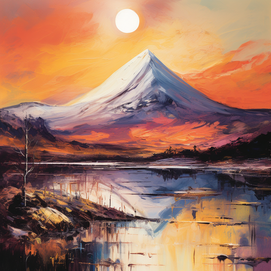 A painting of Schiehallion in Scotland