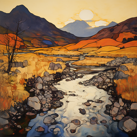 A painting of Cruach Àrdrain in Scotland