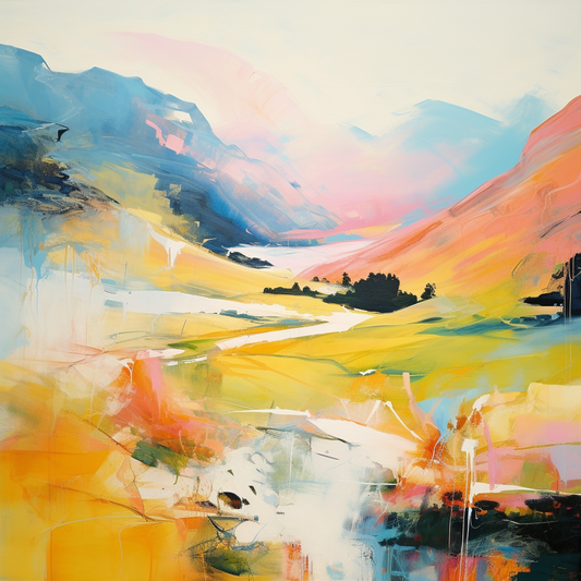 A painting of Glen Shiel in Scotland