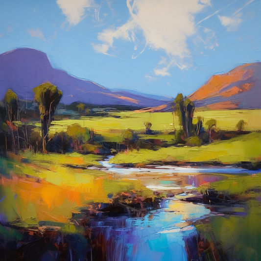 A painting of Glen Tilt in Scotland