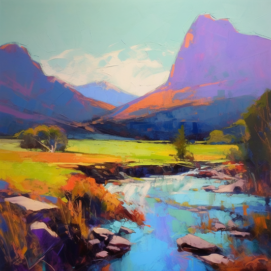 A painting of Glen Sannox in Scotland