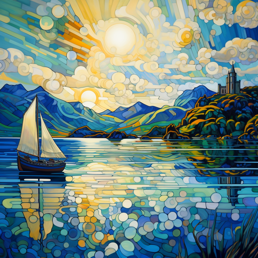 A painting of Argyll in Scotland