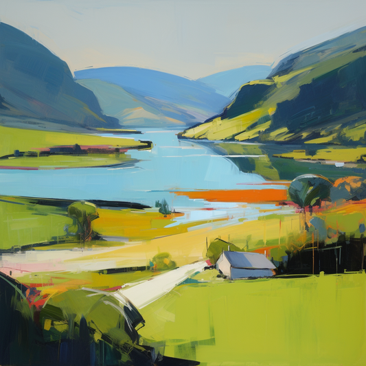 A painting of Glen Falloch in Scotland