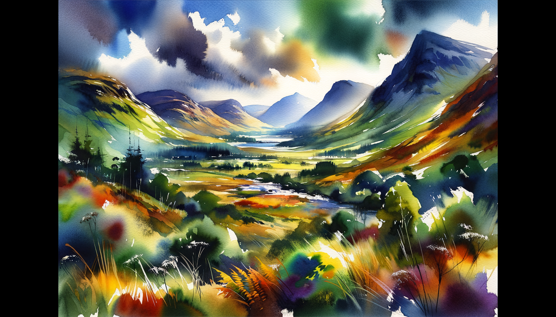 A painting of Driesh in Scotland