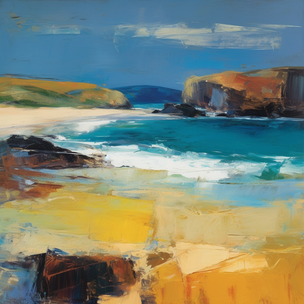 A painting of Durness in Scotland.
