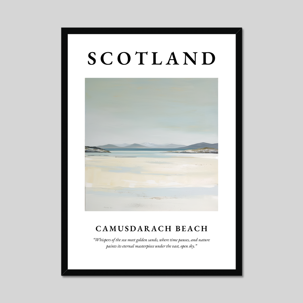 Camusdarach Beach - Framed Poster Print