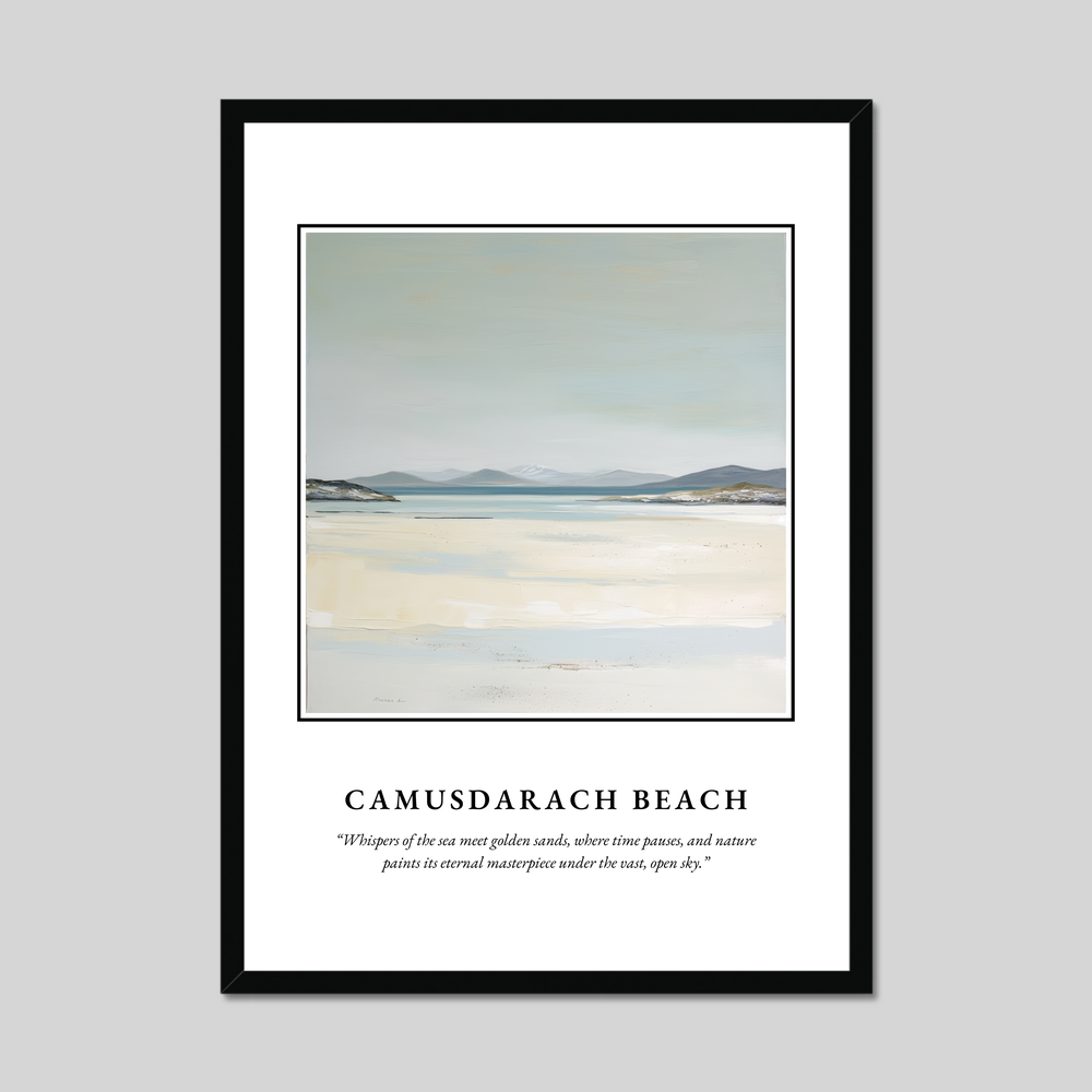 Camusdarach Beach - Framed Poster Print