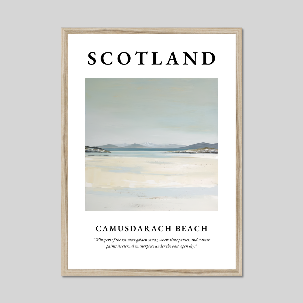 Camusdarach Beach - Framed Poster Print