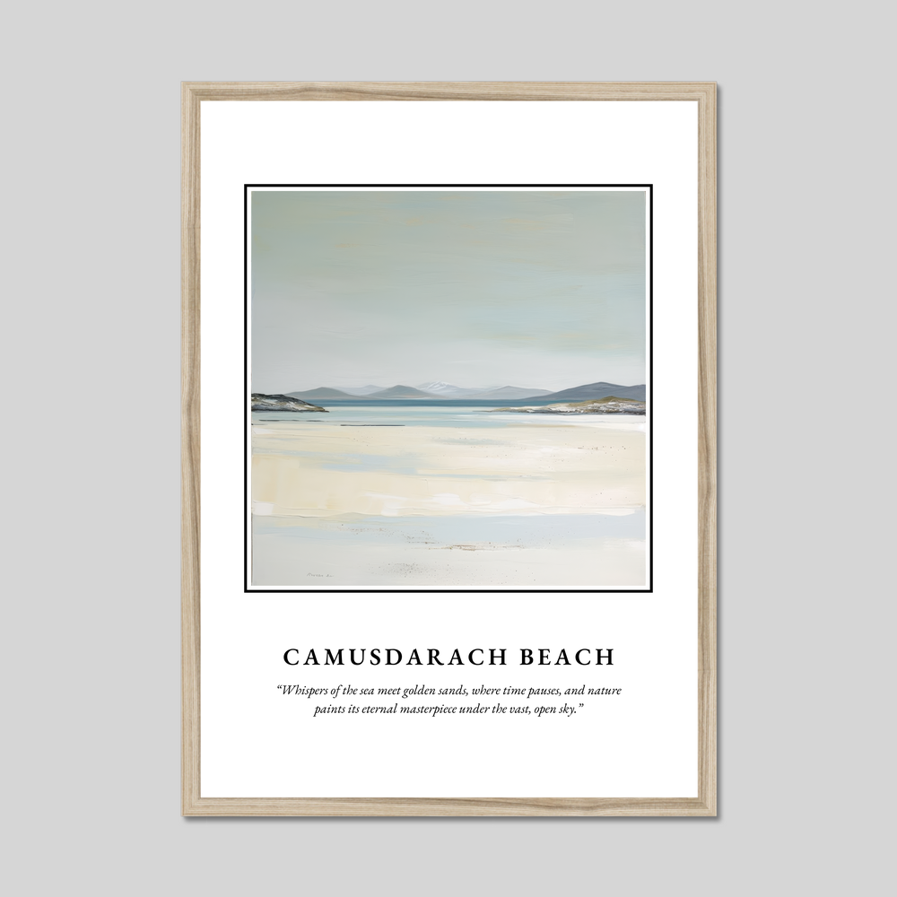 Camusdarach Beach - Framed Poster Print