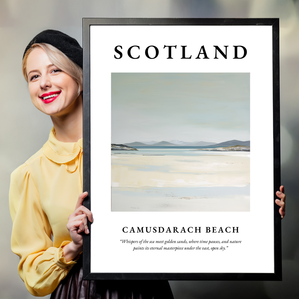 Camusdarach Beach - Framed Poster Print