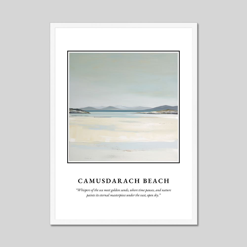 Camusdarach Beach - Framed Poster Print