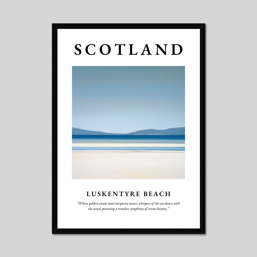 Luskentyre Beach - Framed Poster Print