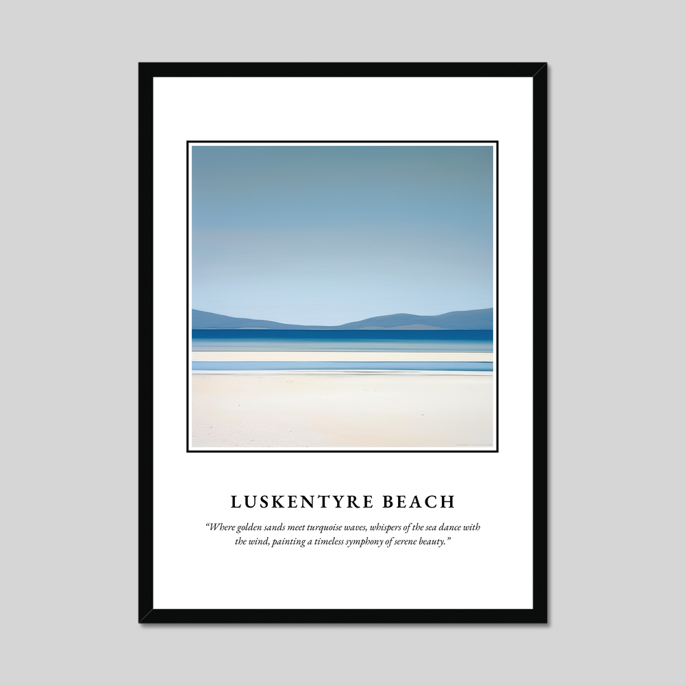 Luskentyre Beach - Framed Poster Print