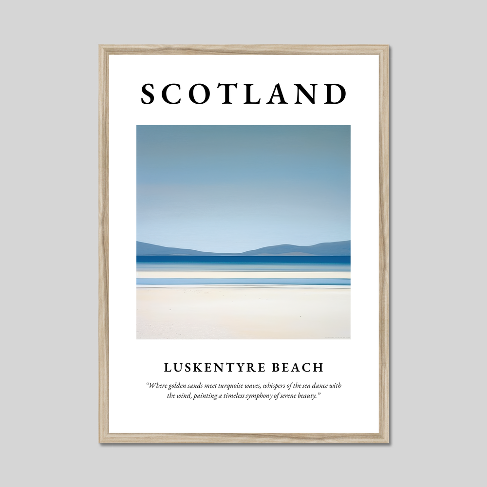 Luskentyre Beach - Framed Poster Print