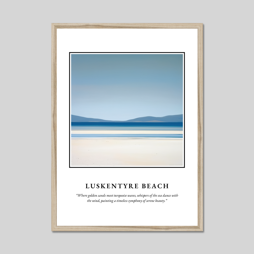 Luskentyre Beach - Framed Poster Print