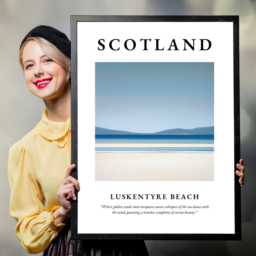 Luskentyre Beach - Framed Poster Print