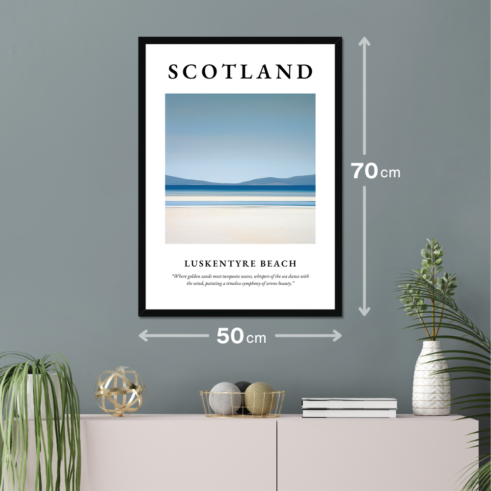 Luskentyre Beach - Framed Poster Print