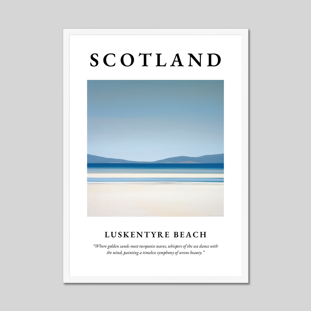 Luskentyre Beach - Framed Poster Print