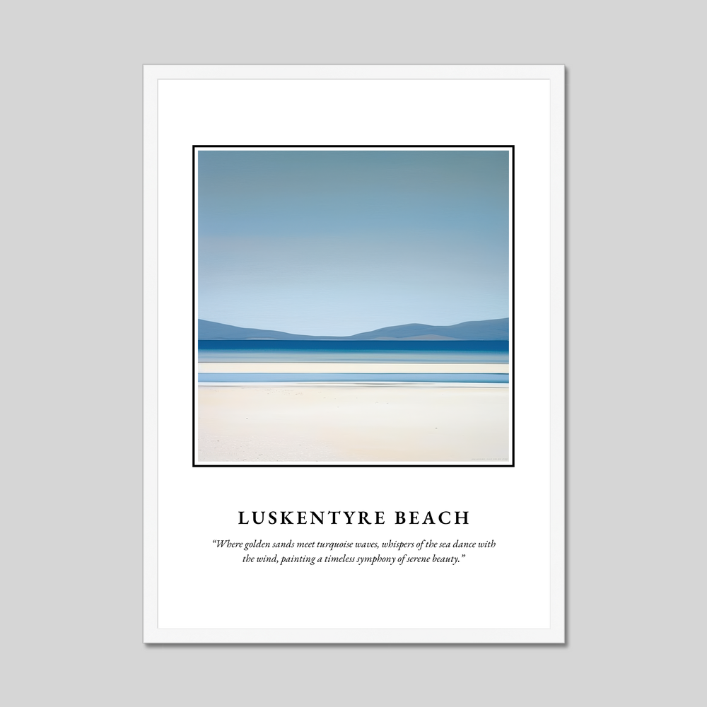 Luskentyre Beach - Framed Poster Print