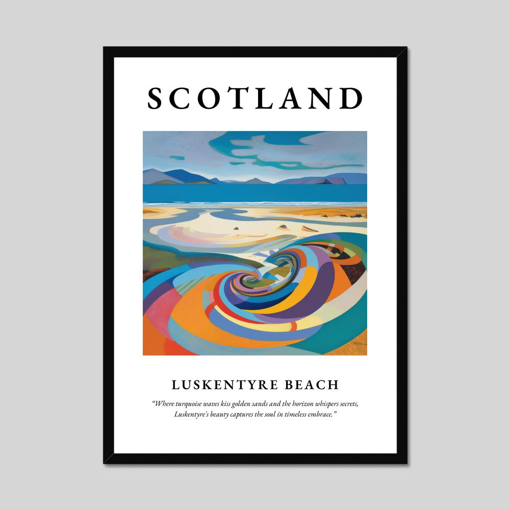 Luskentyre Beach - Framed Poster Print