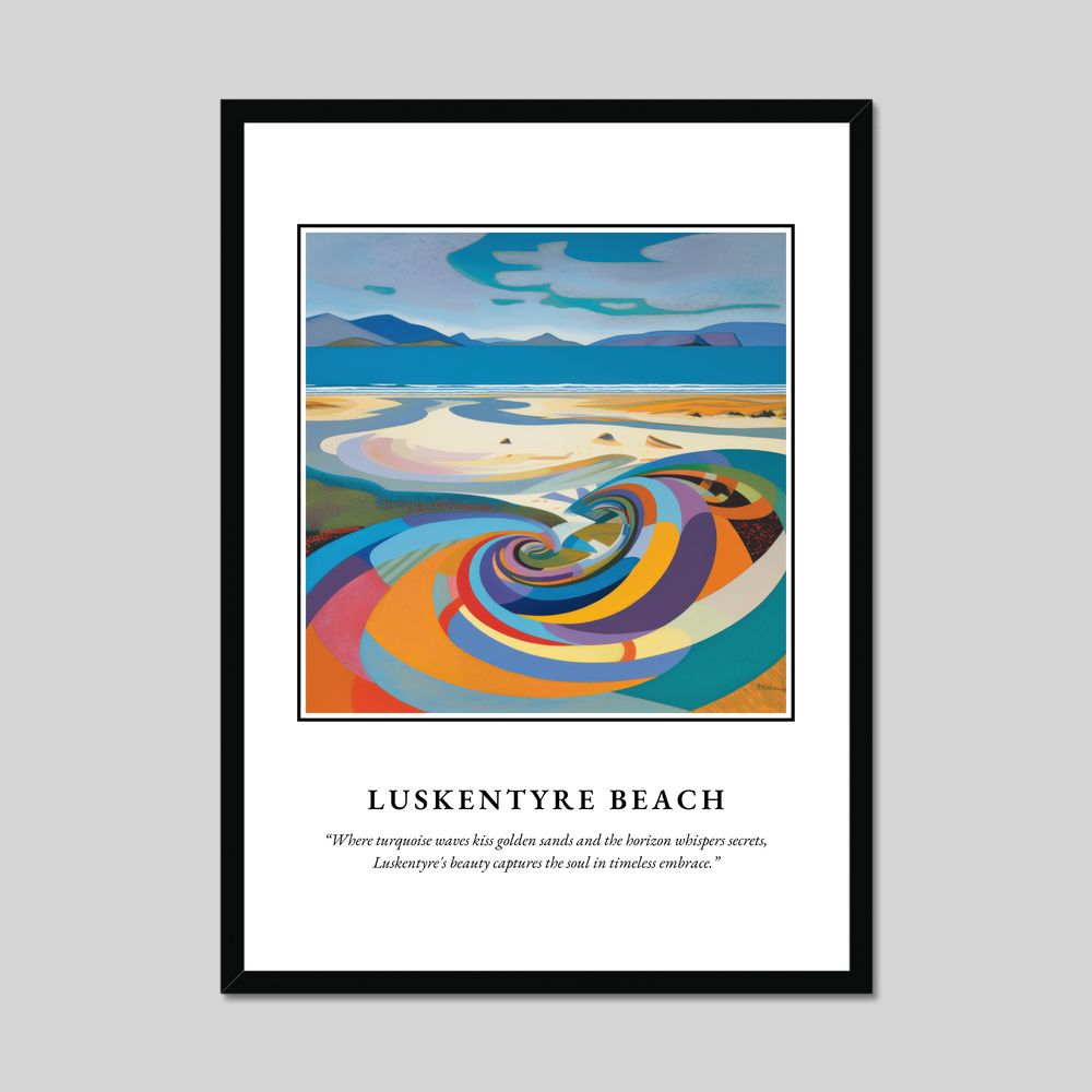 Luskentyre Beach - Framed Poster Print