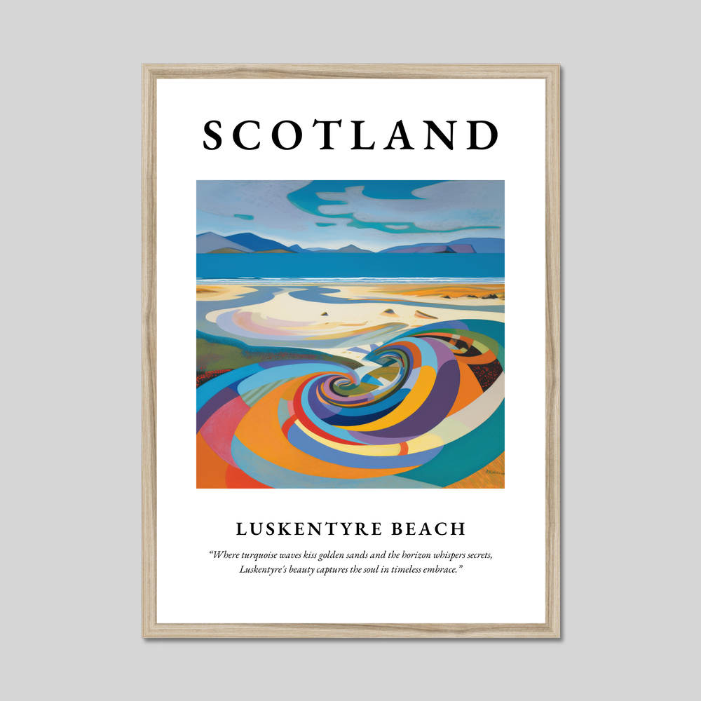 Luskentyre Beach - Framed Poster Print