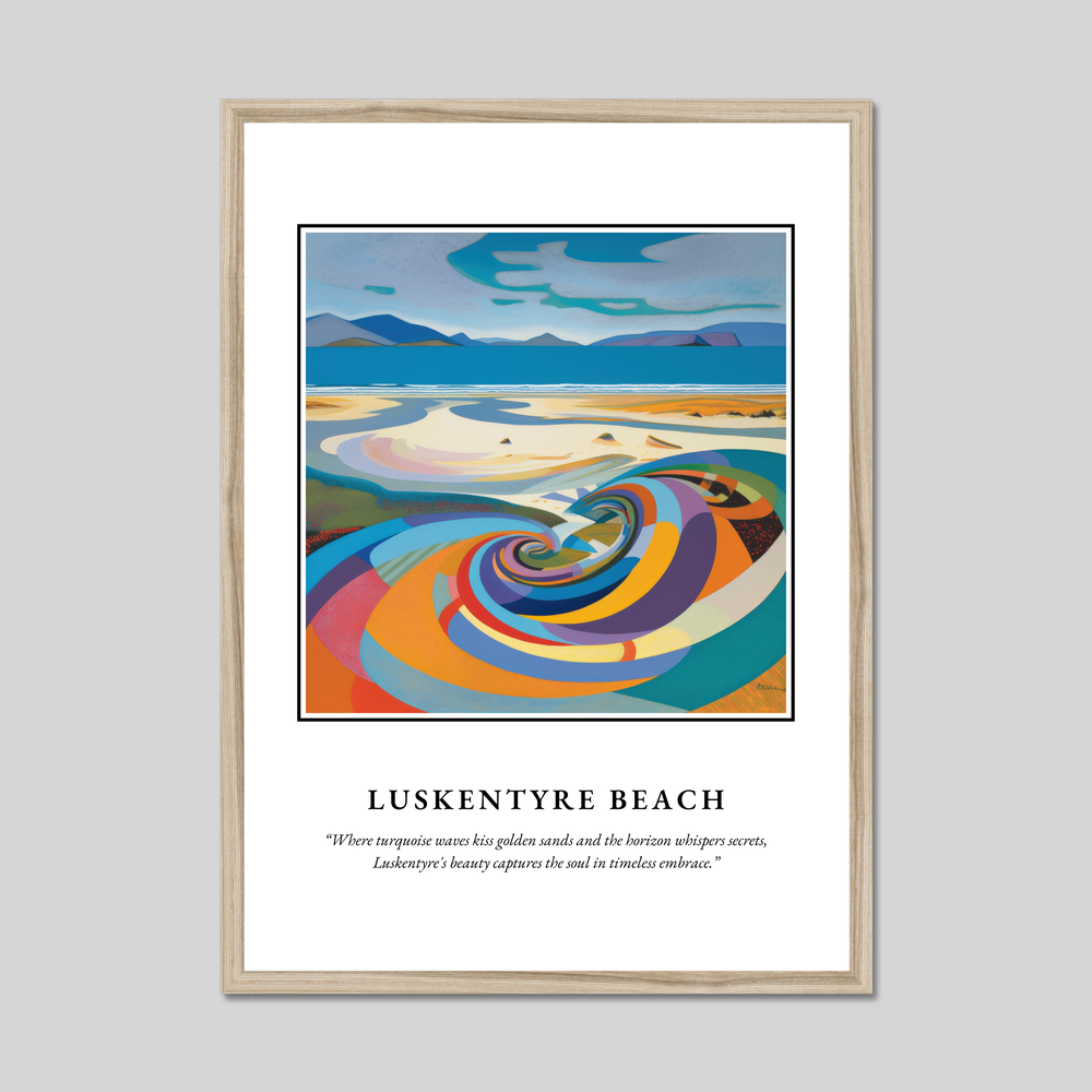 Luskentyre Beach - Framed Poster Print