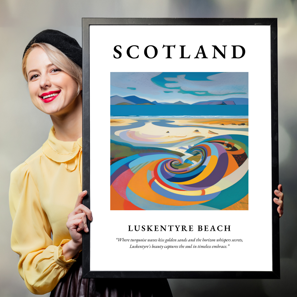 Luskentyre Beach - Framed Poster Print