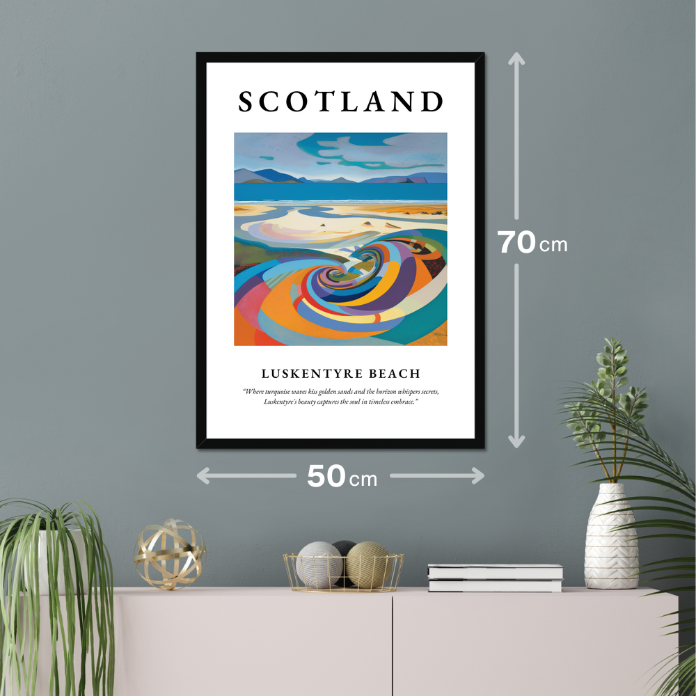 Luskentyre Beach - Framed Poster Print