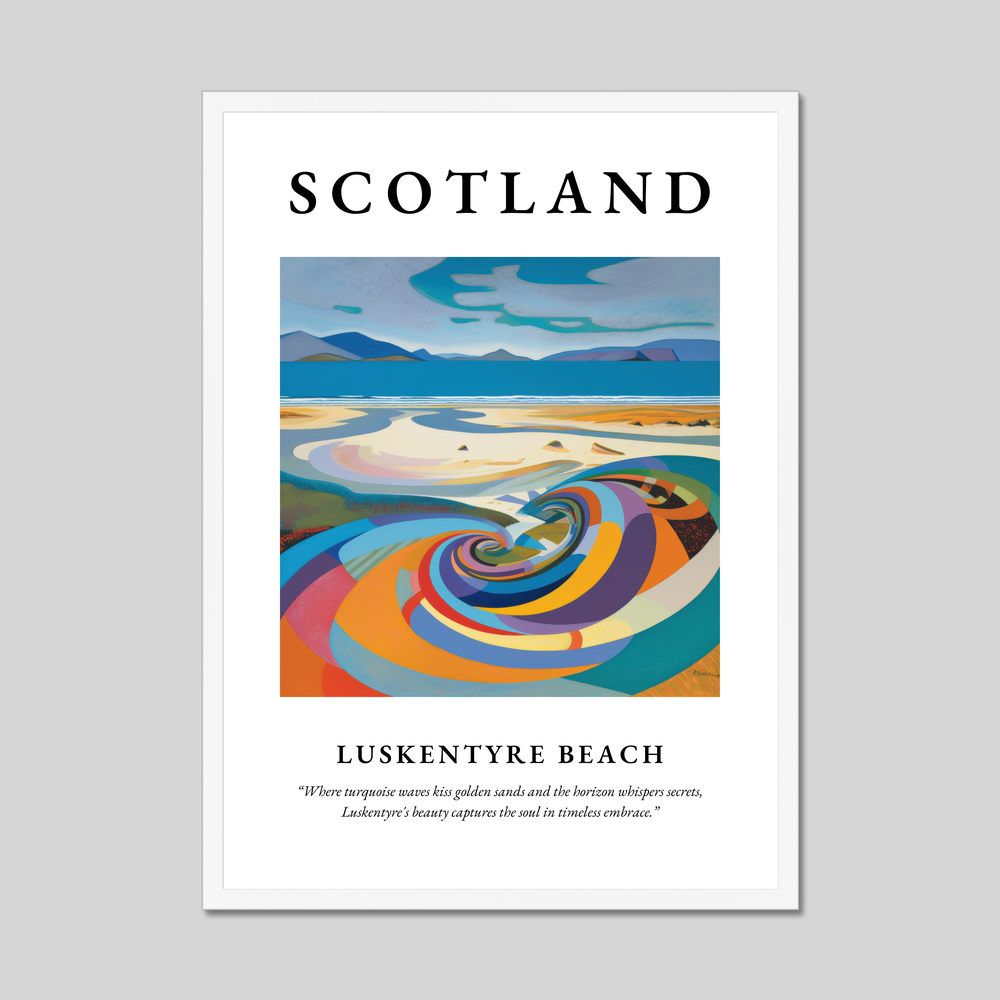 Luskentyre Beach - Framed Poster Print