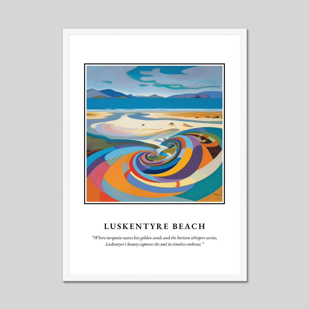 Luskentyre Beach - Framed Poster Print