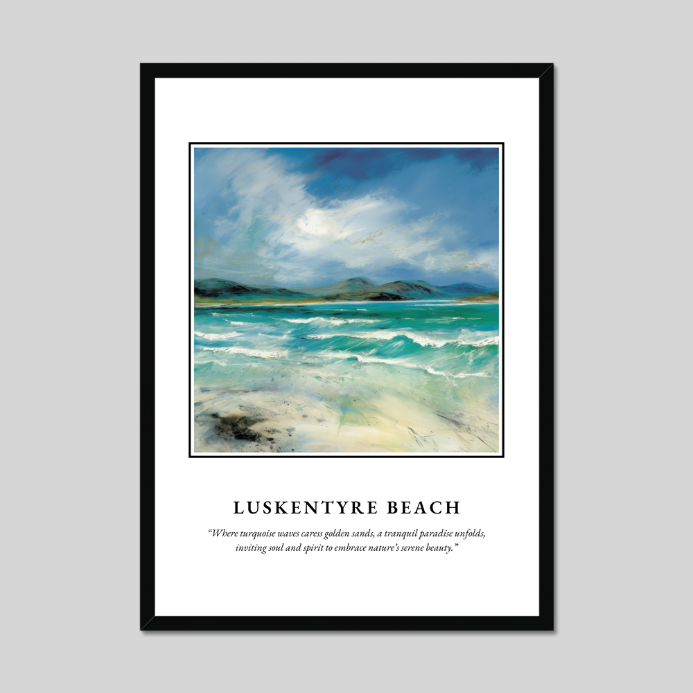 Luskentyre Beach - Framed Poster Print