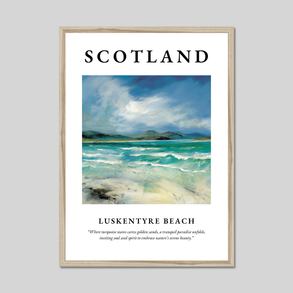 Luskentyre Beach - Framed Poster Print