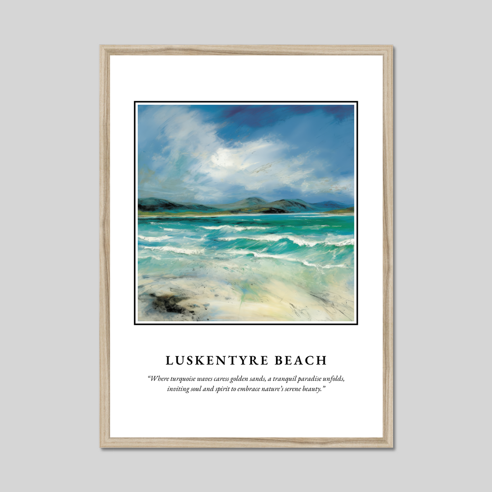 Luskentyre Beach - Framed Poster Print