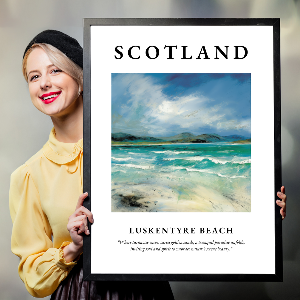 Luskentyre Beach - Framed Poster Print