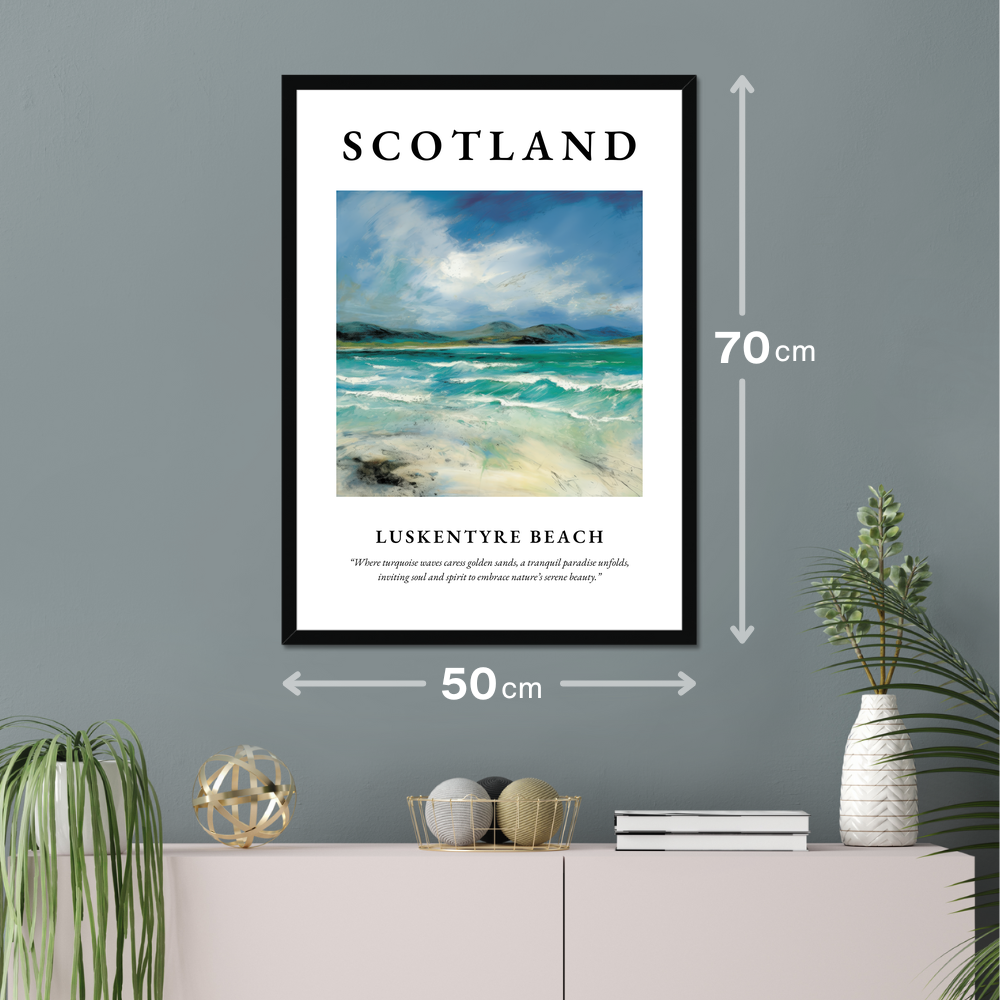 Luskentyre Beach - Framed Poster Print