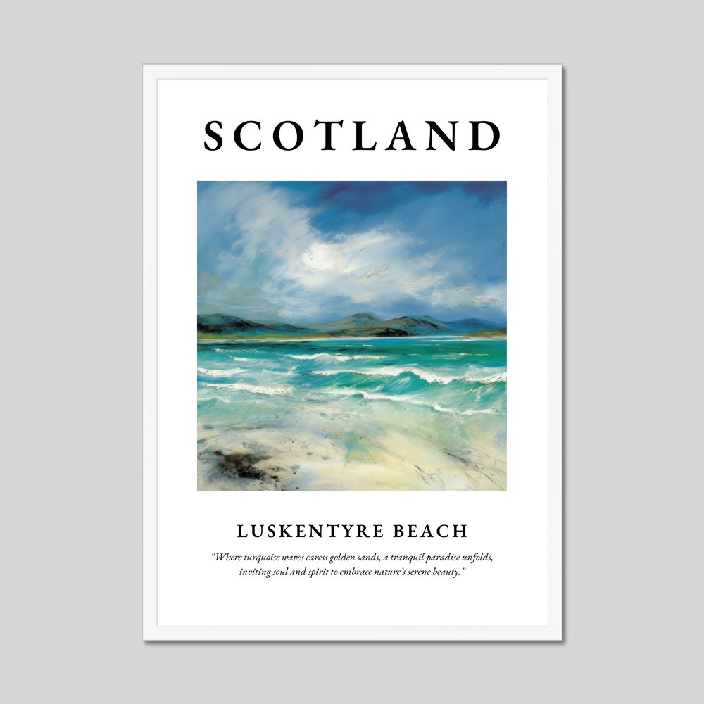 Luskentyre Beach - Framed Poster Print