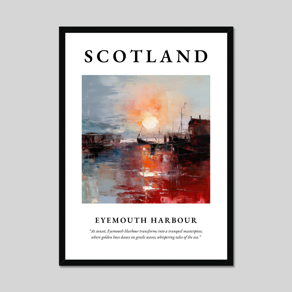 Eyemouth Harbour - Framed Poster Print