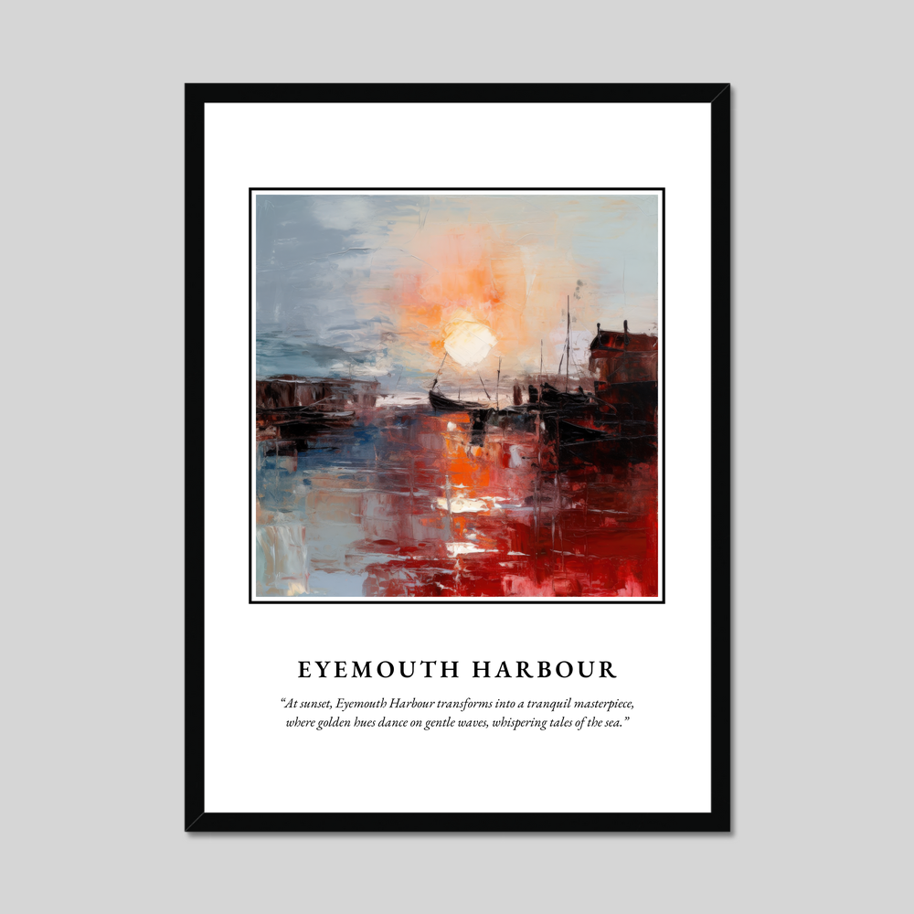 Eyemouth Harbour - Framed Poster Print