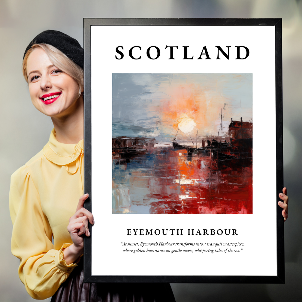 Eyemouth Harbour - Framed Poster Print