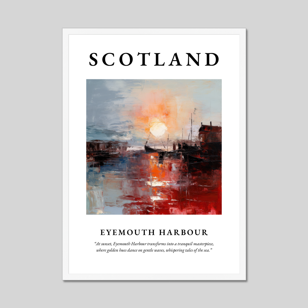 Eyemouth Harbour - Framed Poster Print