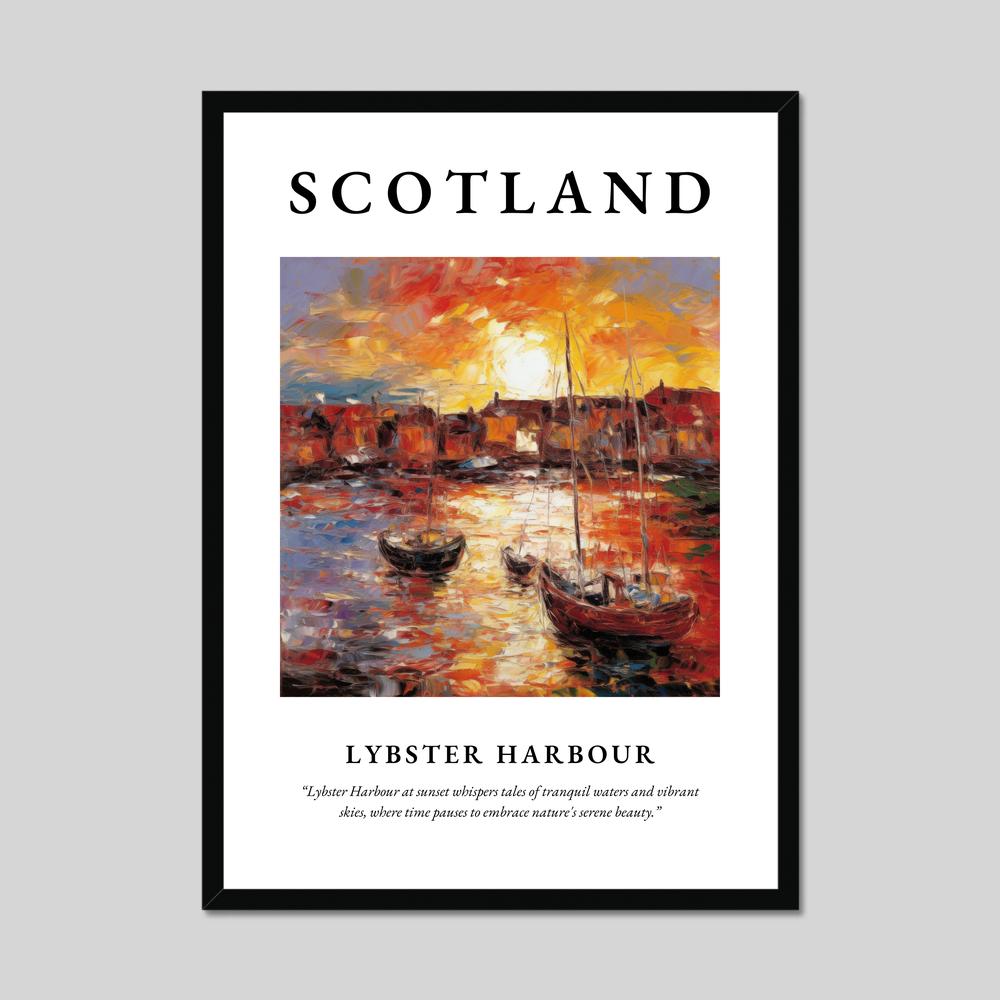 Lybster Harbour - Framed Poster Print